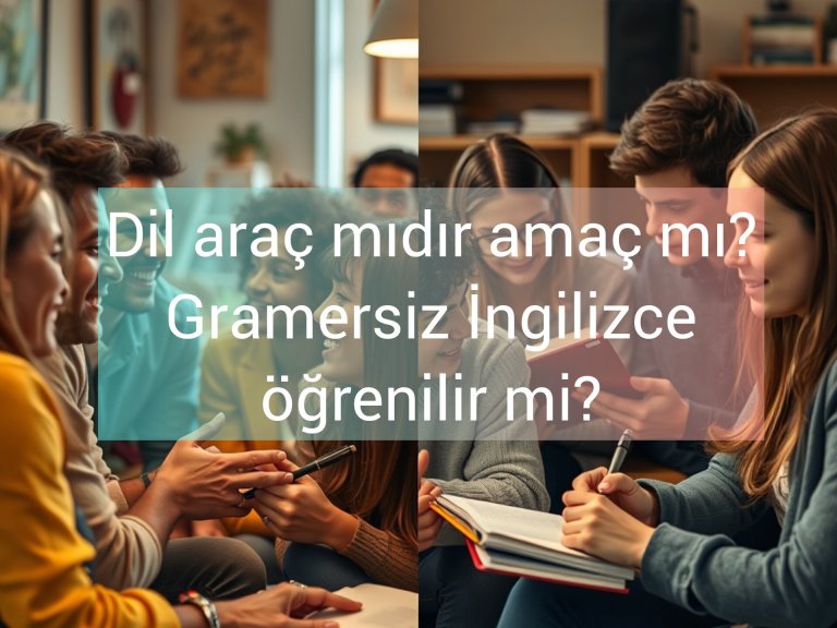 dil araç mıdır amaç mı? Gramersiz ingilizce öğrenmek mümkün mü?