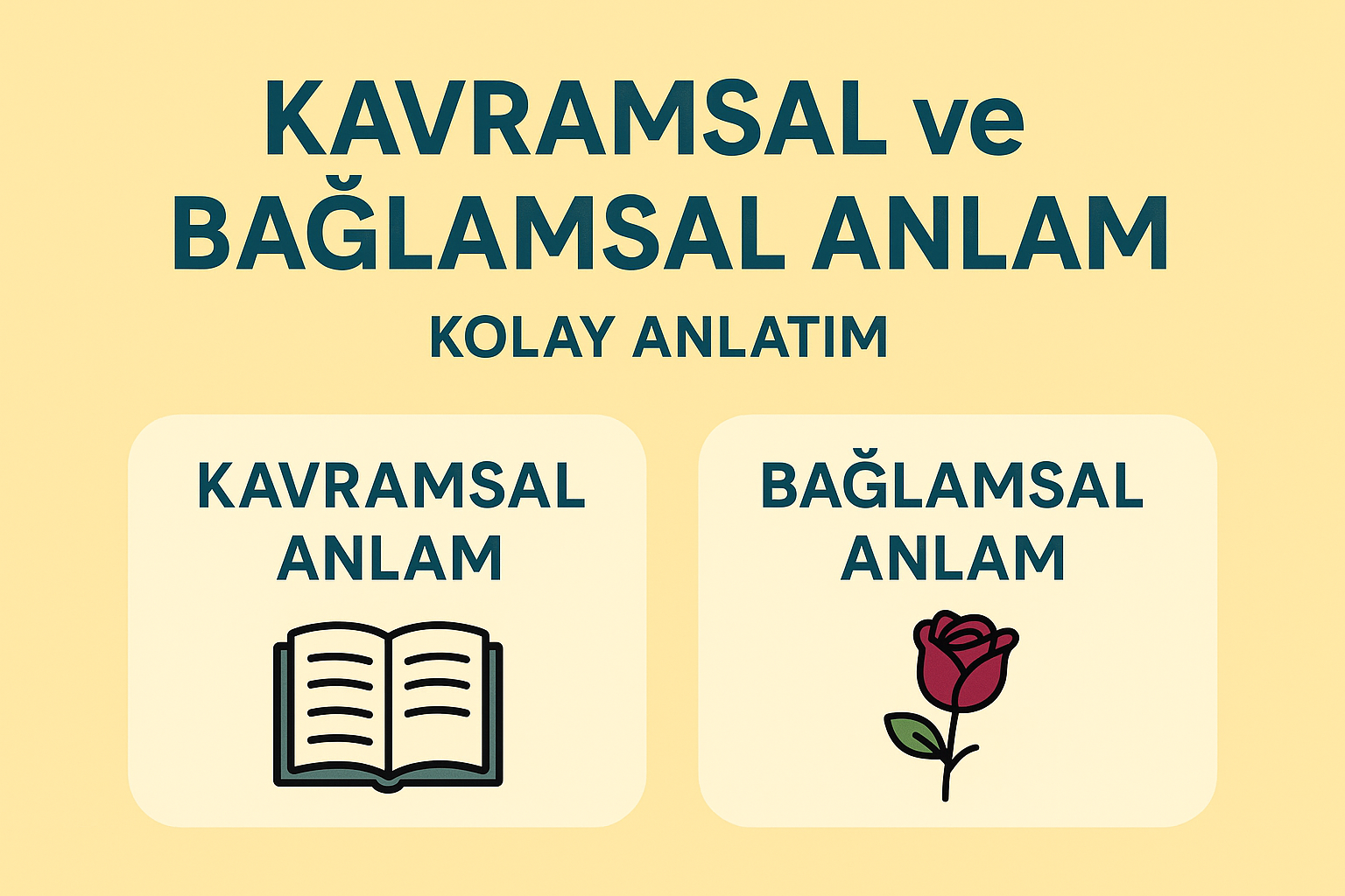 Kavramsal ve Bağlamsal Anlam Nedir? Örneklerle Kolay Anlatım
