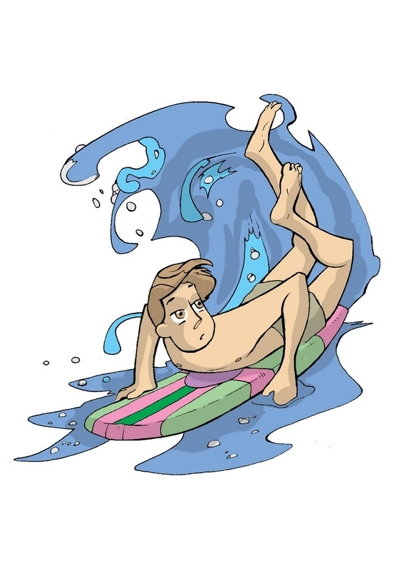 boogie boarding