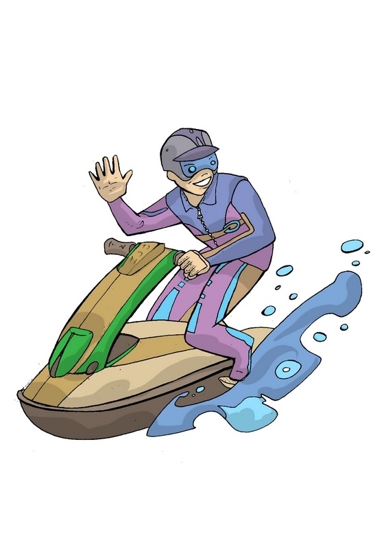 jet skiing