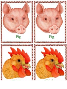 flash_card_animals_pig_and_chicken