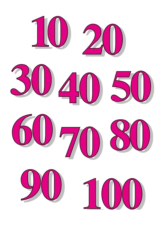 numbers 10..20..100