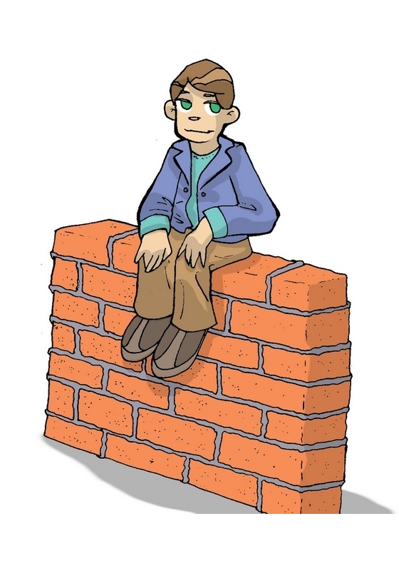 on the wall