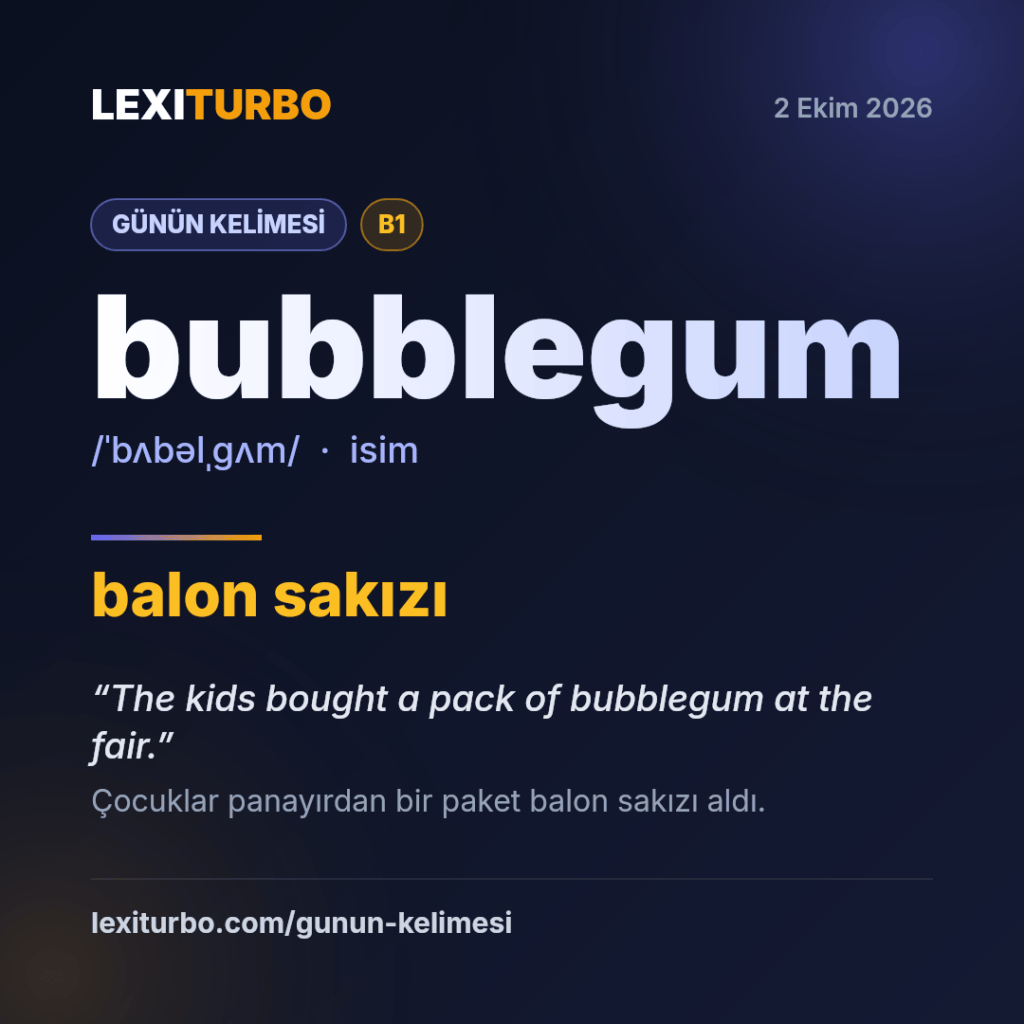 bubblegum: balon sakızı
