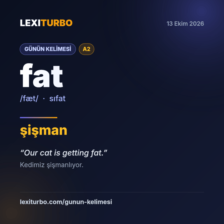 fat: şişman