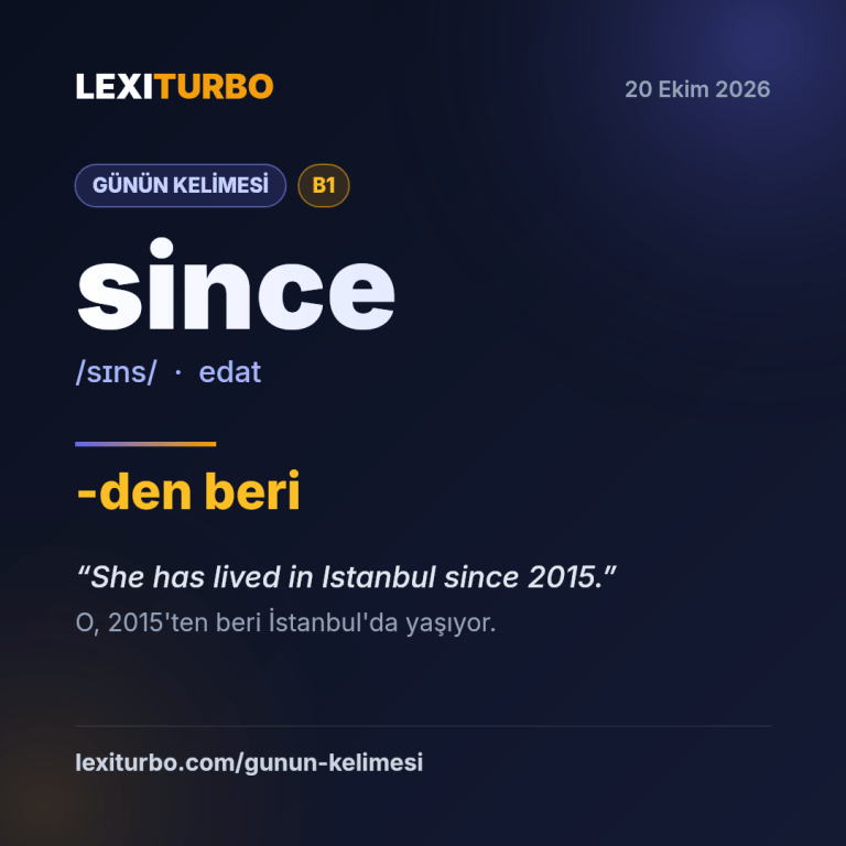 since: -den beri