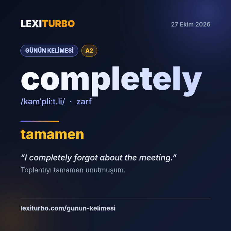 completely: tamamen
