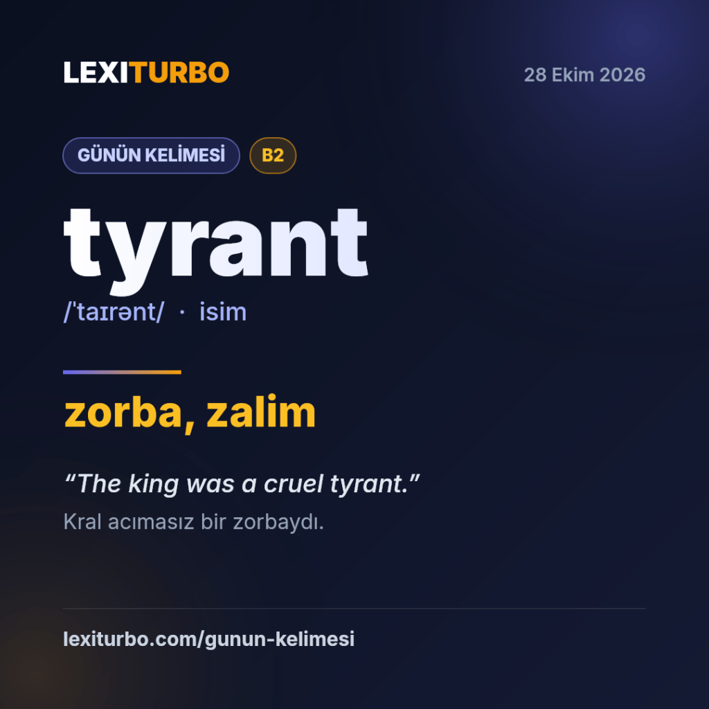 tyrant: zorba, zalim